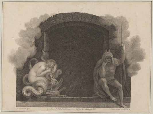 The Tomb of Death by Francesco Bartolozzi after Thomas Stothard (Italian, 1727 - 1815), 16X12"(A3)Poster Print
