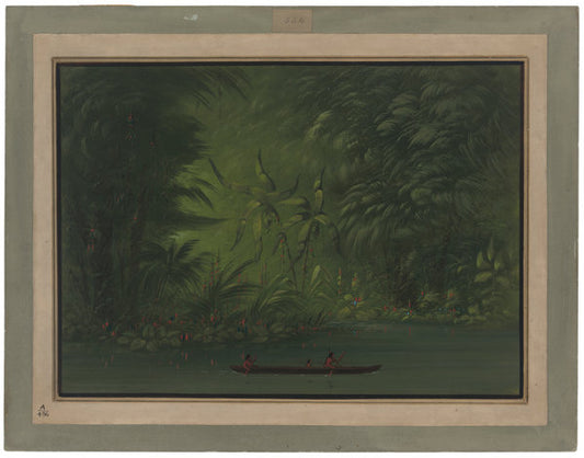 Entrance to a Lagoon, Shore of the Amazon by George Catlin (American, 1796 - 1872), 16X12"(A3)Poster Print