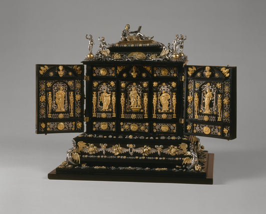 Cabinet by Attributed to Boas Ulrich (German, 1550 - 1623), 16X12"(A3)Poster Print