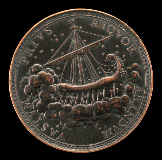 Ship Guided by Stars [reverse] by Antonio Francesco Selvi (Florentine, 1679 - 1753), 16X12"(A3)Poster Print