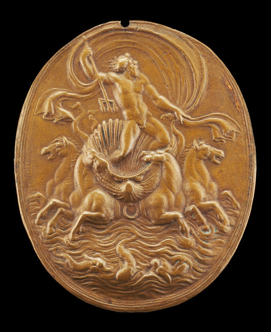 Neptune by Giovanni Bernardi (Bolognese, 1494 - 1553), 16X12"(A3)Poster Print