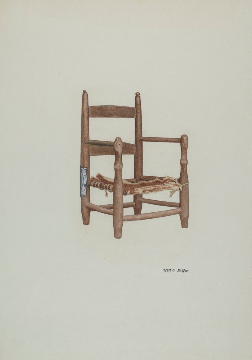 Child's Armchair by Dorothy Johnson (American, active c. 1935), 16X12"(A3)Poster Print