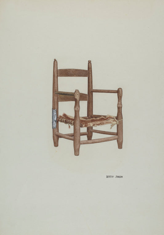 Child's Armchair by Dorothy Johnson (American, active c. 1935), 16X12"(A3)Poster Print