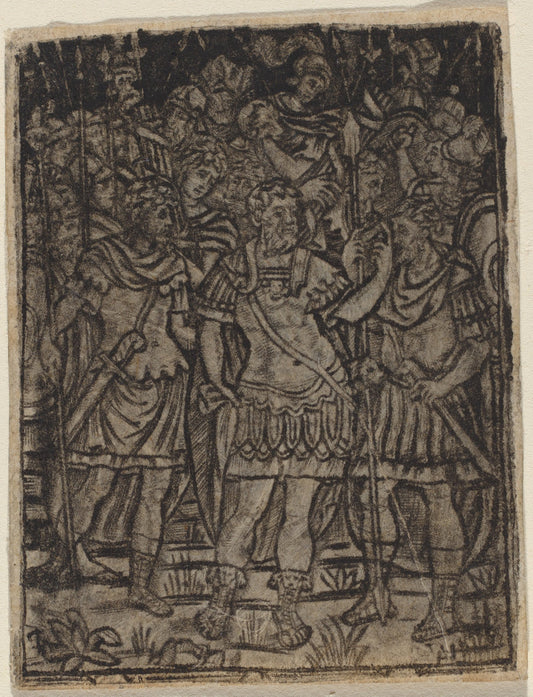 c. 1510/1530 by Italian 16th Century (Roman General Addressing His Troops), 16X12"(A3)Poster Print