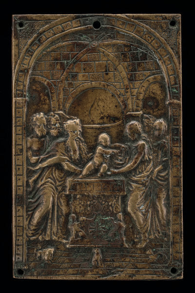 The Presentation of Jesus in the Temple by Moderno (Italian, 1467 - 1528), 16X12"(A3)Poster Print