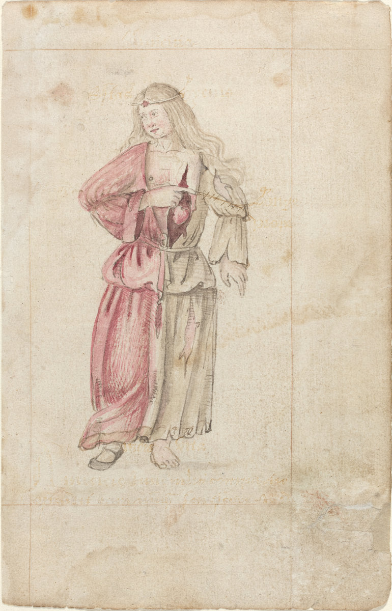 c. 1512/1515 by French early 16th Century (Personification of Friendship (Amicitia) [fol. 2 recto]), 16X12"(A3)Poster Print