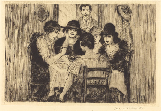 A Luncheon Party by Sydney Vacher (British, 1854 - 1934), 16X12"(A3)Poster Print