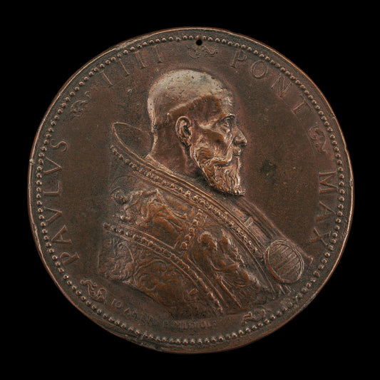 Paul IV (Gian Pietro Carafa, 1476-1559), Pope 1555 [obverse] by Giovanni Antonio de' Rossi (Milanese, 1513 - after 1575), 16X12"(A3)Poster Print