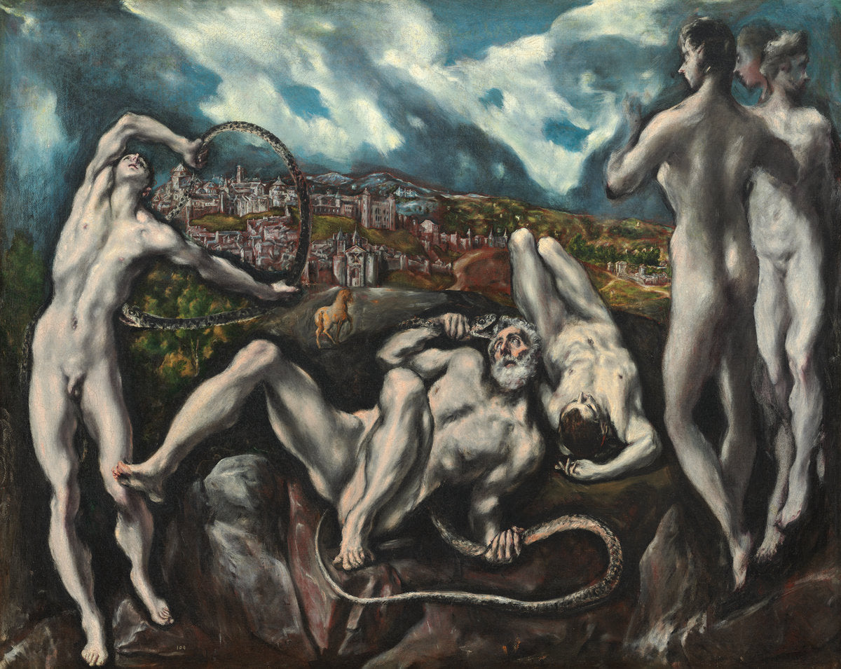 Laocoön by El Greco (Domenikos Theotokopoulos) (Greek, 1541 - 1614), 16X12"(A3)Poster Print