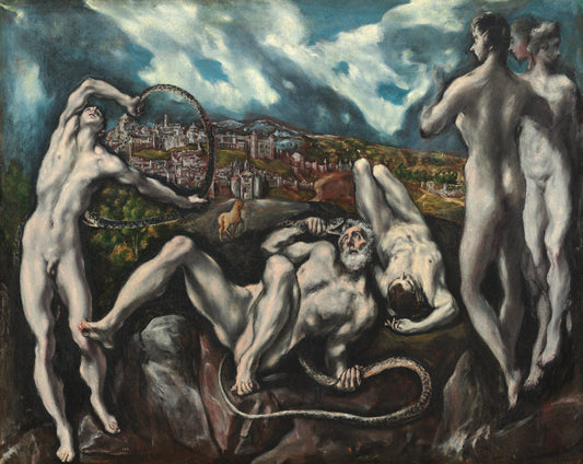 Laocoön by El Greco (Domenikos Theotokopoulos) (Greek, 1541 - 1614), 16X12"(A3)Poster Print