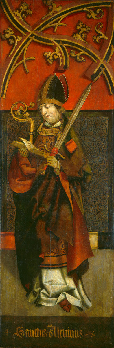 c. 1500/1525 by Tyrolean 16th Century (Saint Alcuin), 16X12"(A3)Poster Print