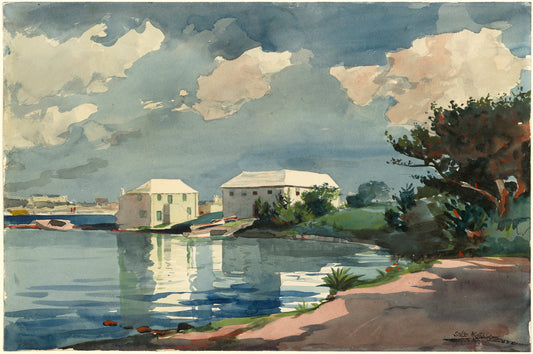 Salt Kettle, Bermuda by Winslow Homer (American, 1836 - 1910), 16X12"(A3)Poster Print