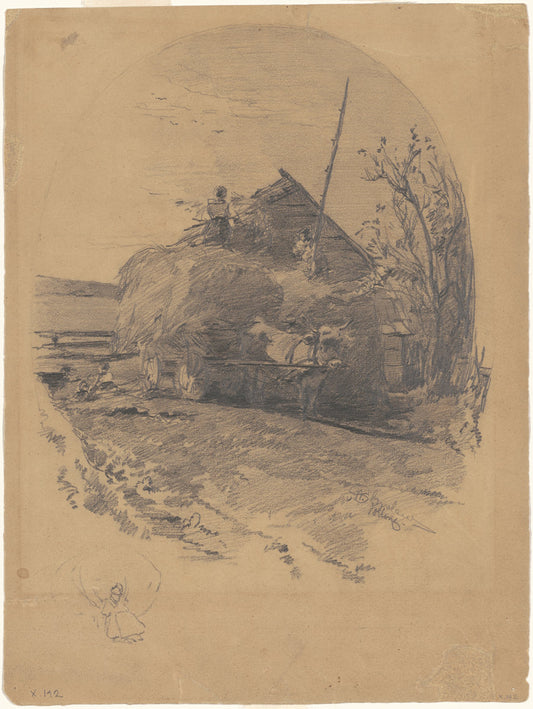 Polling [recto] by Walter Shirlaw (American, 1838 - 1909), 16X12"(A3)Poster Print