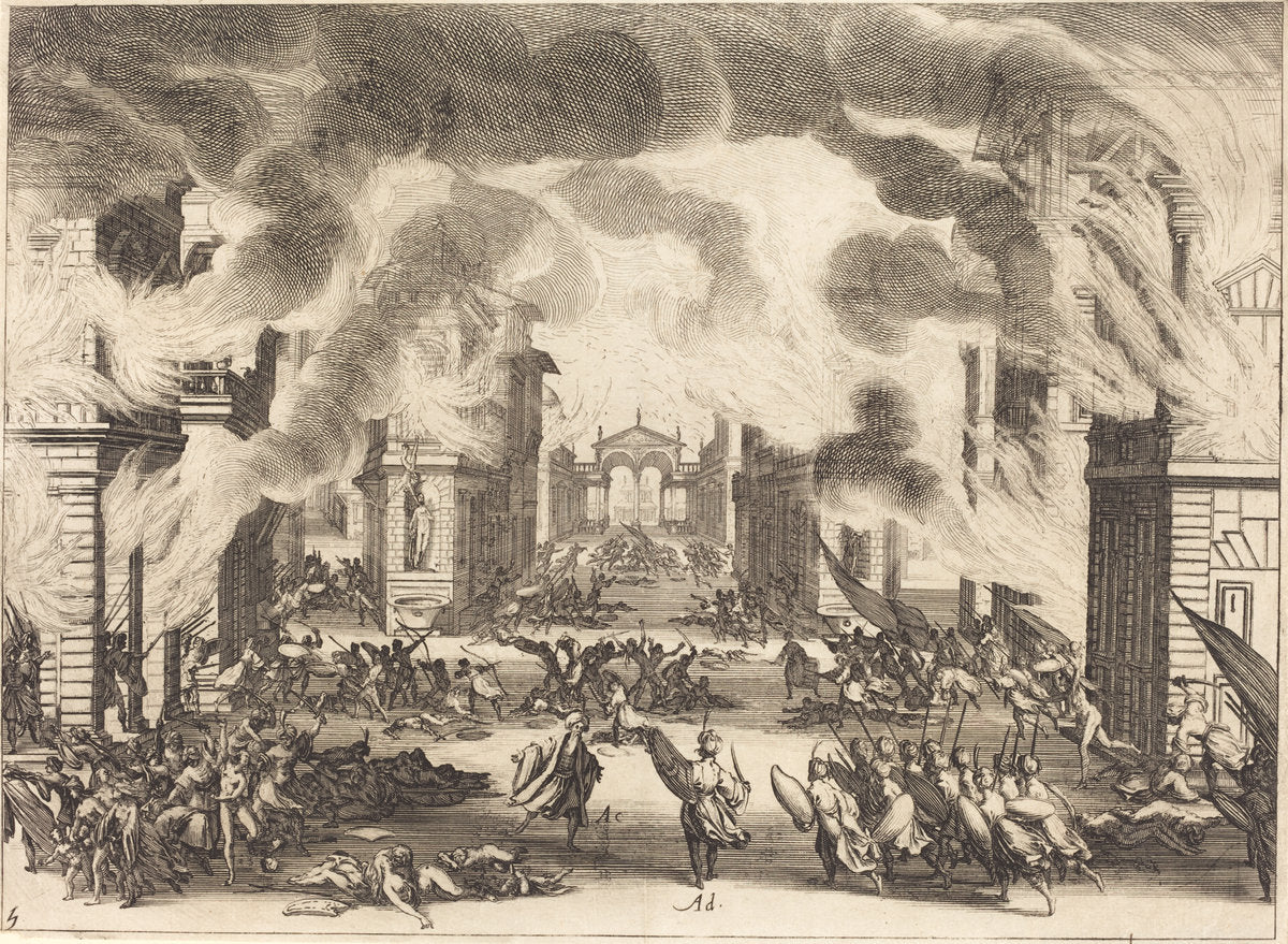Solimano, Act V by Jacques Callot (French, 1592 - 1635), 16X12"(A3)Poster Print