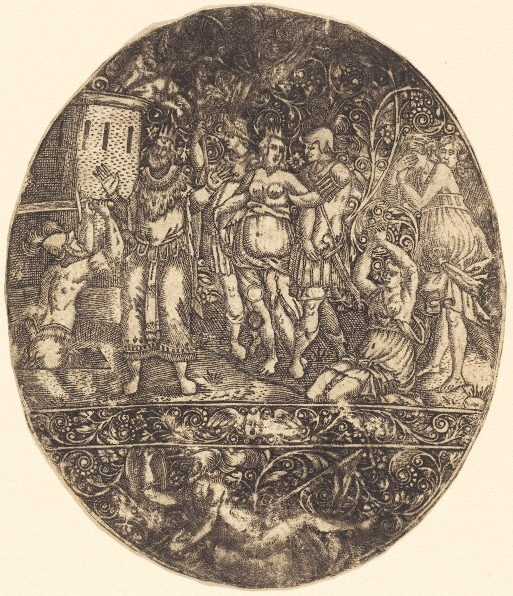 The Capture of Troy by Antoine Jacquard (French, died 1652), 16X12"(A3)Poster Print