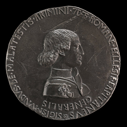 Sigismondo Pandolfo Malatesta, 1417-1468, Lord of Rimini 1432 [obverse] by Pisanello (Veronese, c. 1395 - 1455), 16X12"(A3)Poster Print