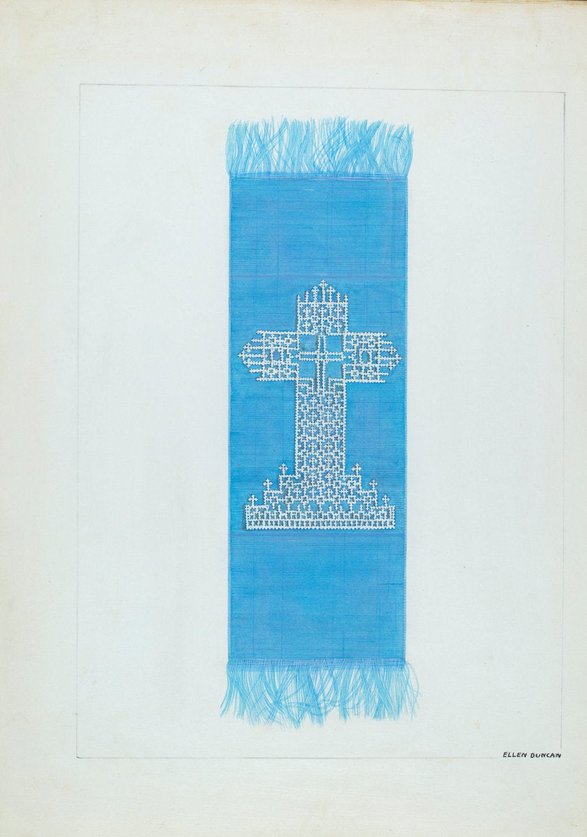 Bookmark with Design of Cardboard by Ellen Duncan (American, active c. 1935), 16X12"(A3)Poster Print