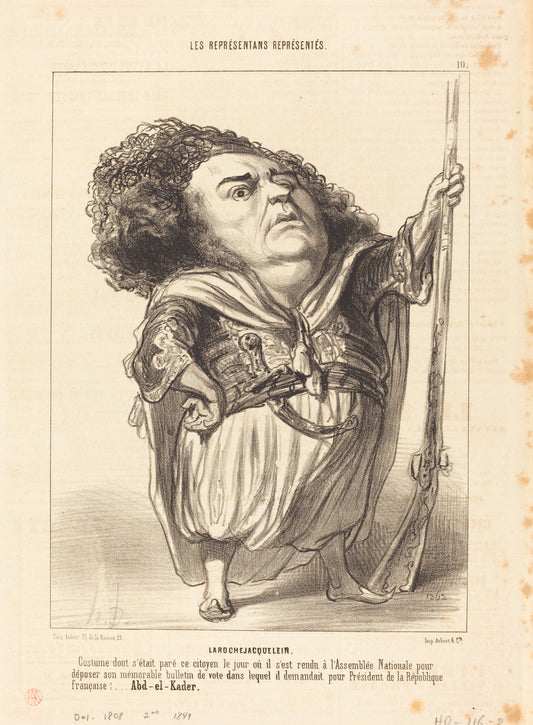 Henri de Larochejacquelein by Honoré Daumier (French, 1808 - 1879), 16X12"(A3)Poster Print