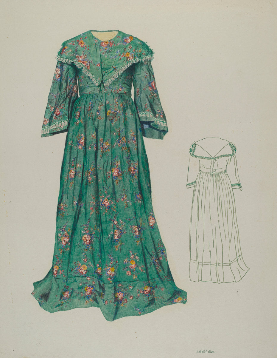 Dress by J. Herman McCollum (American, active c. 1935), 16X12"(A3)Poster Print