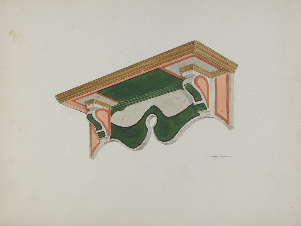 Wall Bracket (Ecclesiastical) by Edward Jewett (American, active c. 1935), 16X12"(A3)Poster Print