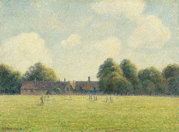 Hampton Court Green by Camille Pissarro (French, 1830 - 1903), 16X12"(A3)Poster Print