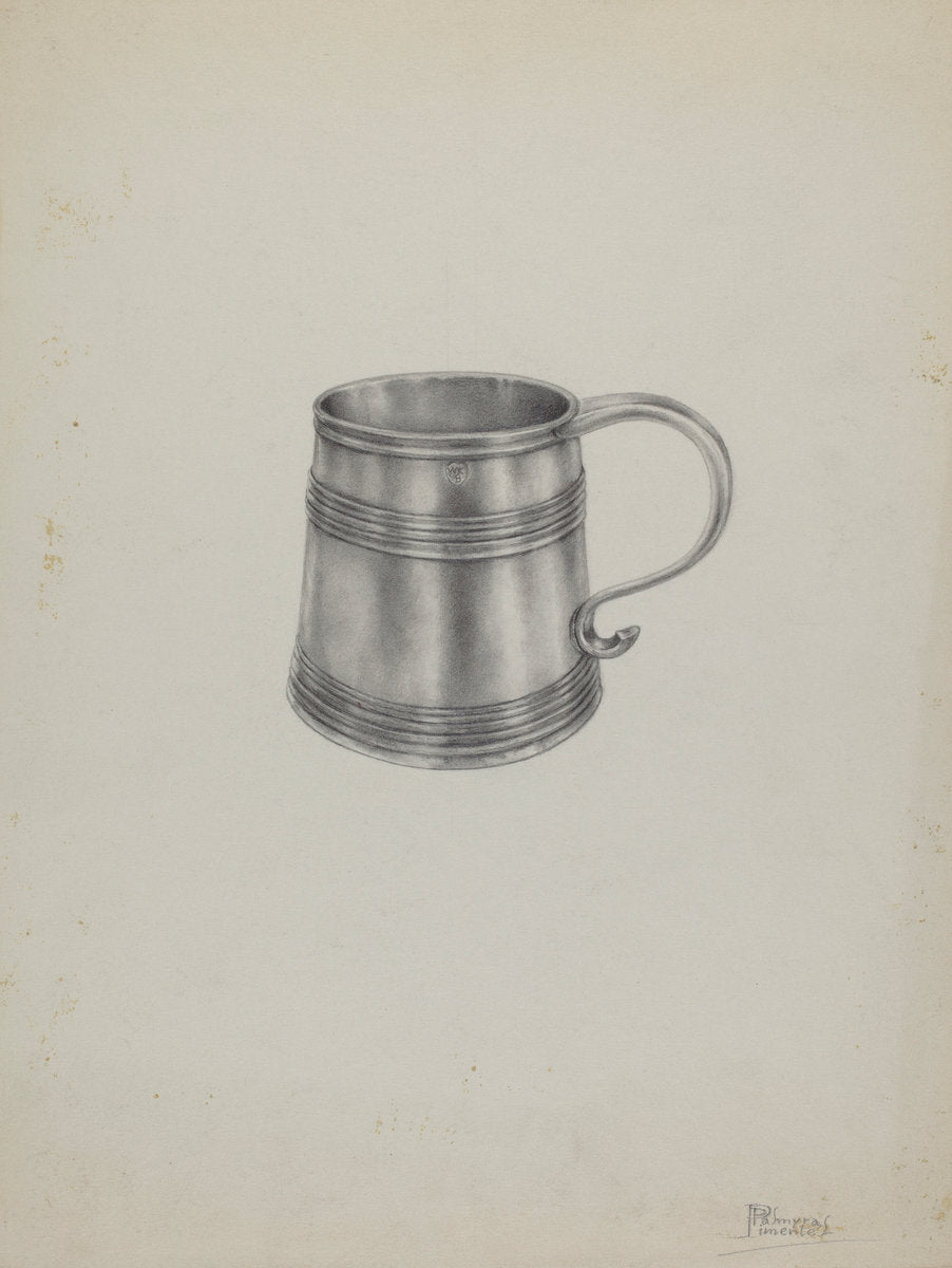 Silver Mug by Palmyra Pimentel (American, active c. 1935), 16X12"(A3)Poster Print