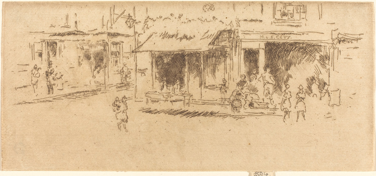 Saint James's Place, Hounsditch by James McNeill Whistler (American, 1834 - 1903), 16X12"(A3)Poster Print