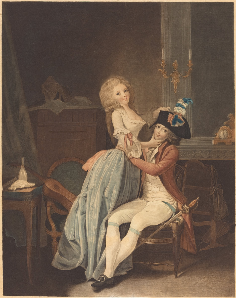 Le cocarde nationale by Auguste-Claude-Simon Legrand after Louis-Léopold Boilly (French, 1765 - 1815 or after), 16X12"(A3)Poster Print