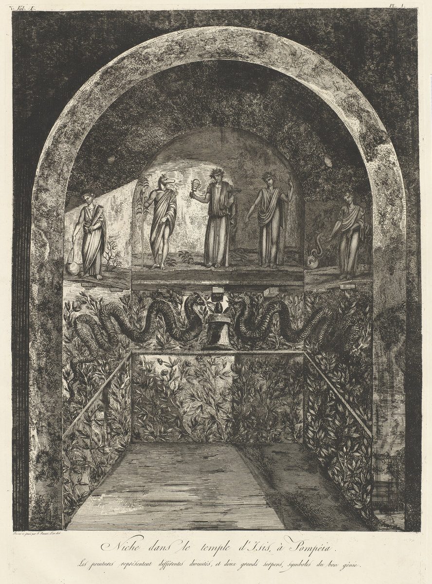 Antiquites de la Grande-Grece (volume I) by Francesco Piranesi after Giovanni Battista Piranesi (Italian, c. 1758 - 1810), 16X12"(A3)Poster Print