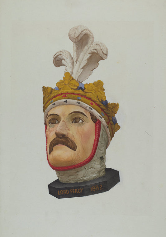 Figurehead by Helen E. Gilman (American, born 1913), 16X12"(A3)Poster Print
