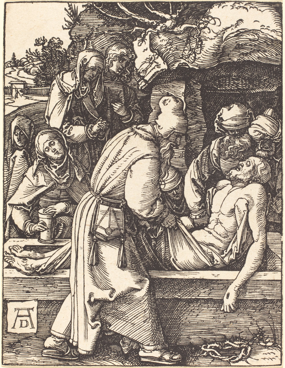 The Deposition by Albrecht Dürer (German, 1471 - 1528), 16X12"(A3)Poster Print
