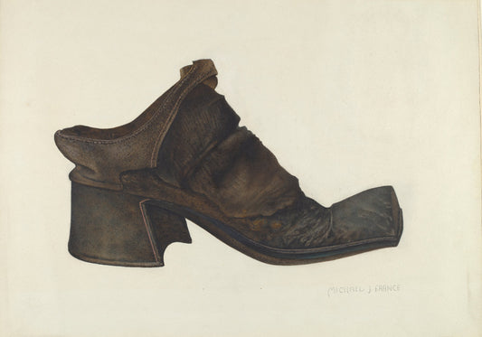 Man's Shoe by Michael France (American, active c. 1935), 16X12"(A3)Poster Print