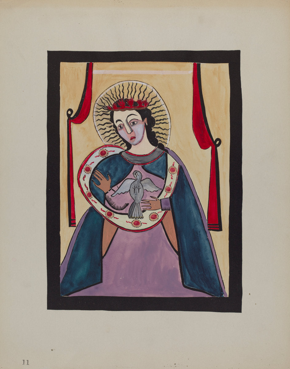 Retabla of Holy Ghost by E. Boyd (American, active c. 1935), 16X12"(A3)Poster Print