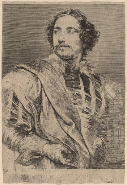 Paulus Pontius by Sir Anthony van Dyck (Flemish, 1599 - 1641), 16X12"(A3)Poster Print