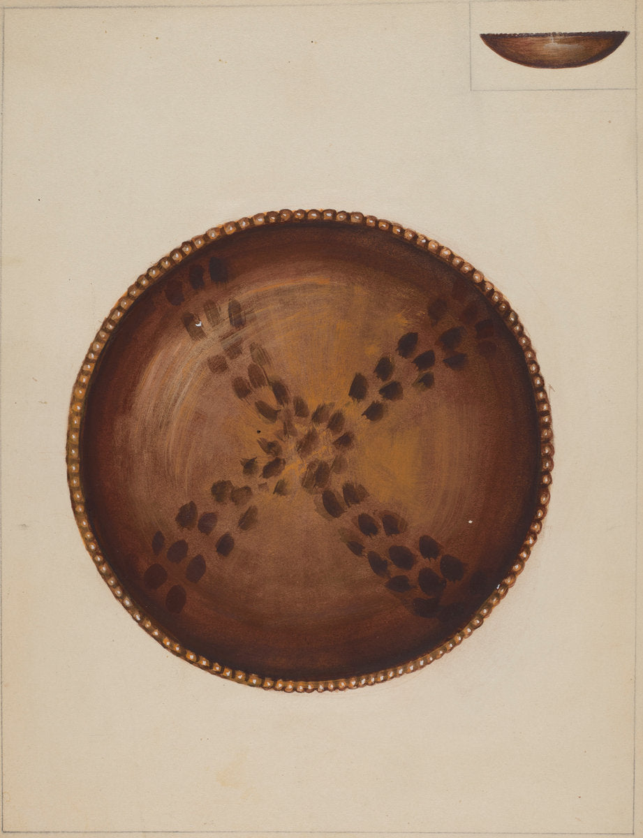 Pie Plate by Mina Lowry (American, 1894 - 1942), 16X12"(A3)Poster Print