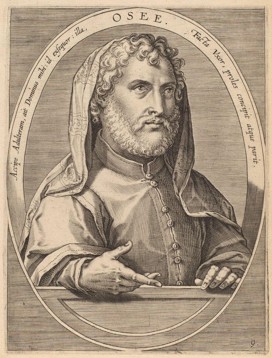 Hosiah by Theodor Galle after Jan van der Straet (Flemish, c. 1571 - 1633), 16X12"(A3)Poster Print