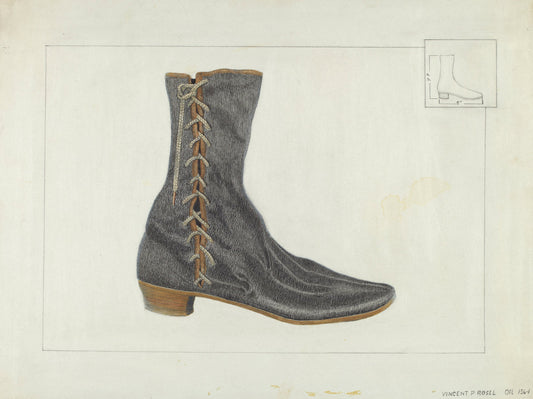 Lady's Shoe by Vincent P. Rosel (American, active c. 1935), 16X12"(A3)Poster Print