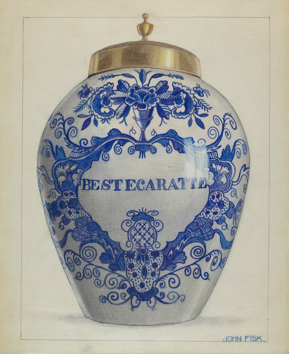 Sugar Bowl by John Fisk (American, active c. 1935), 16X12"(A3)Poster Print