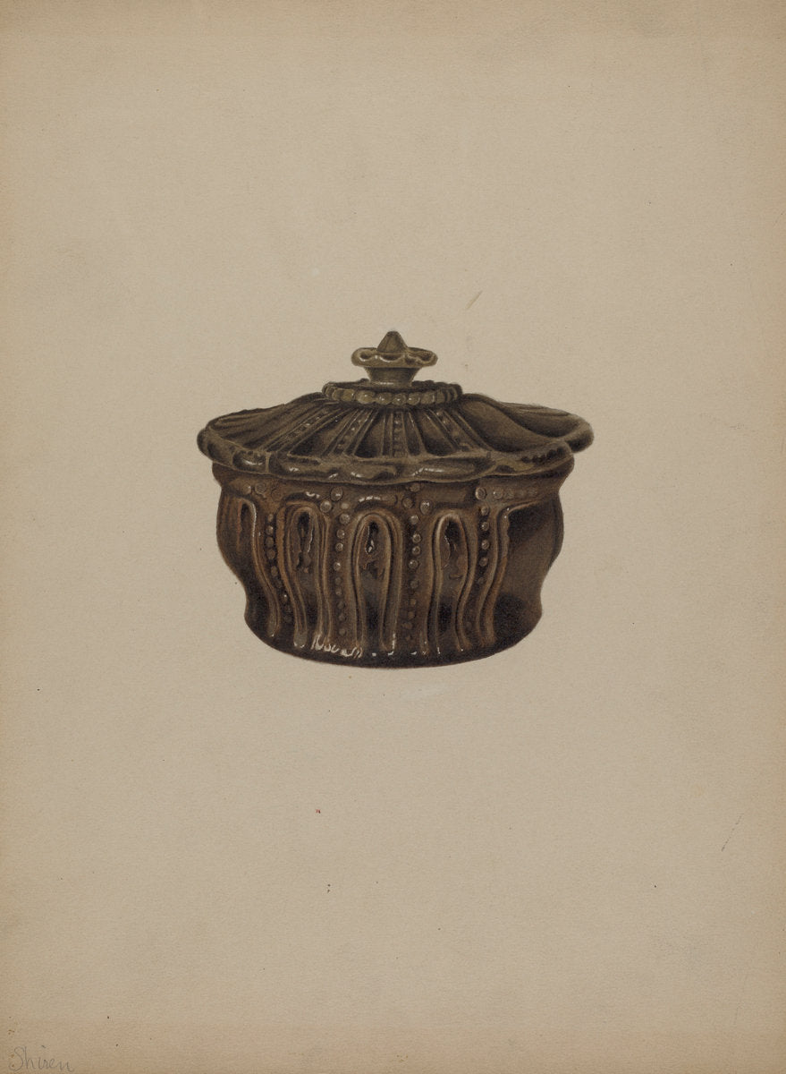 Pa. German Covered Dish by Alvin Shiren (American, active c. 1935), 16X12"(A3)Poster Print