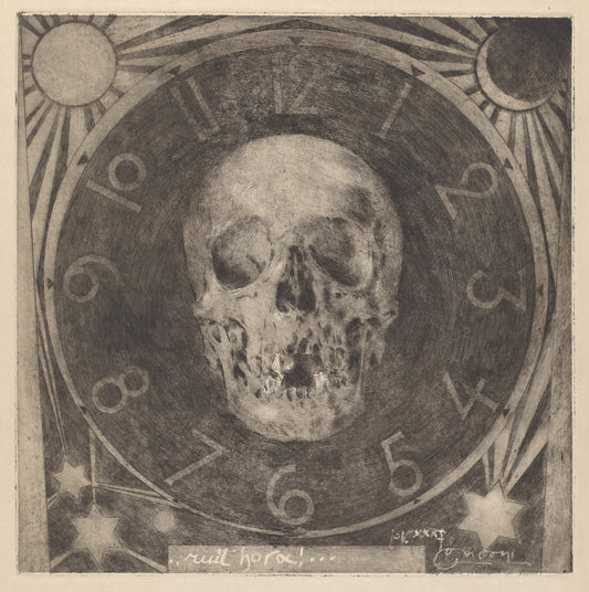 Ruit Hora [Fleeting Time] by Luigi Conconi (Italian, 1852 - 1917), 16X12"(A3)Poster Print