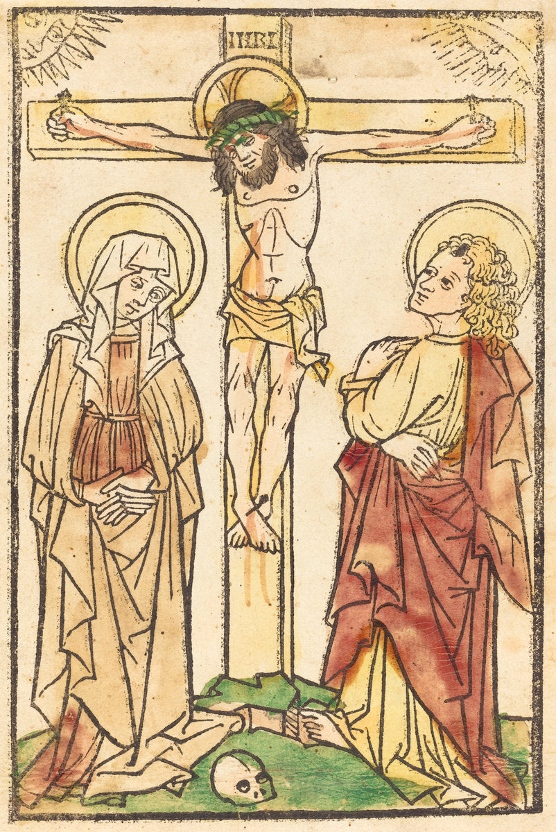 c. 1460 by German 15th Century (Christ on the Cross), 16X12"(A3)Poster Print