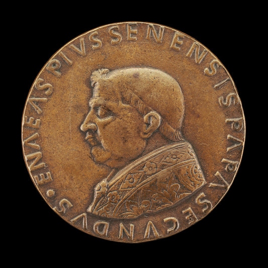 Pius II (Aeneas Silvius Piccolomini, 1405-1464), Pope 1458 [obverse] by Andrea Guacialoti (Florentine, 1435 - 1495), 16X12"(A3)Poster Print