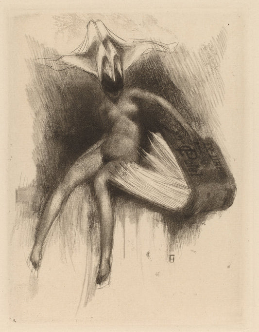 19th century by Paul Gavarni (Ex Libris C. Patel), 16X12"(A3)Poster Print