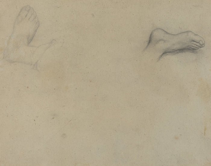 Studies of Feet [verso] by Edgar Degas (French, 1834 - 1917), 16X12