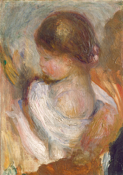 Young Girl Reading by Auguste Renoir (French, 1841 - 1919), 16X12"(A3)Poster Print