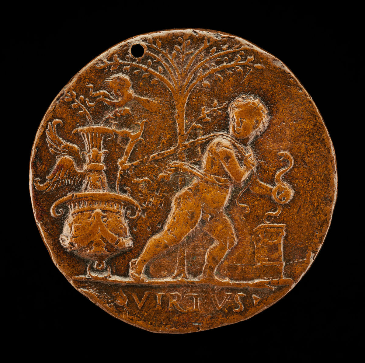 Allegorical Scene [obverse] by Master I.S.A. (Italian, active first half 16th century), 16X12"(A3)Poster Print