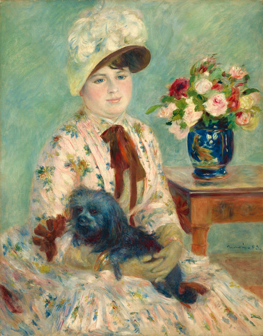 Mlle Charlotte Berthier by Auguste Renoir (French, 1841 - 1919), 16X12"(A3)Poster Print