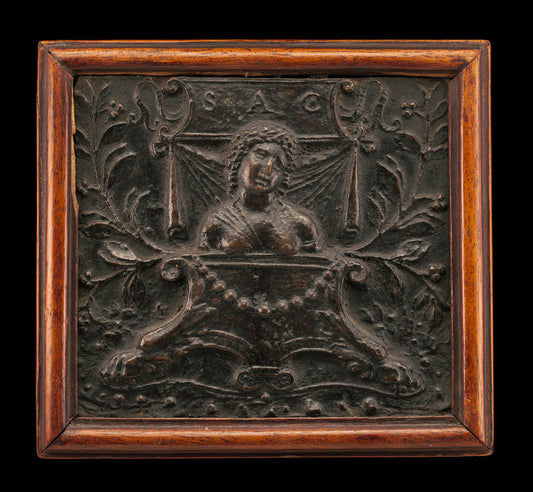 Altar with a Female Bust by Andrea Briosco, called Riccio (Paduan, 1470 - 1532), 16X12"(A3)Poster Print