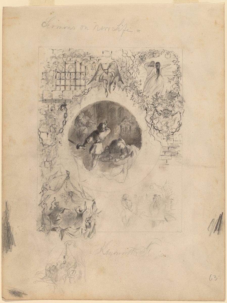 Title Page for Kensworth by Alfred E. Hubbard (American, active 19th century), 16X12"(A3)Poster Print