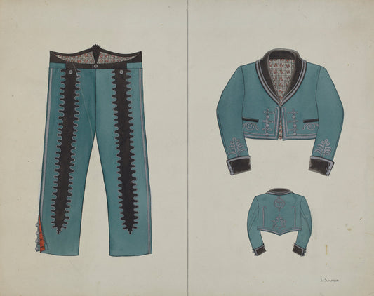 Jacket by Syrena Swanson (American, active c. 1935), 16X12"(A3)Poster Print